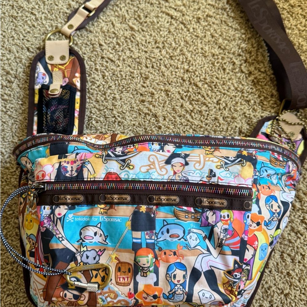 tokidoki Corriere Pirata pattern crossbody bag.This is hard to find.